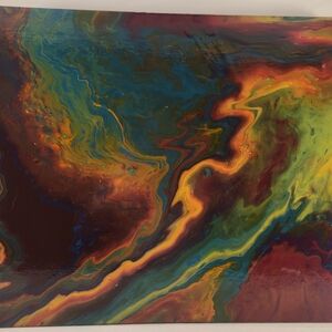 Dynamic Swirl Abstract Canvas Art